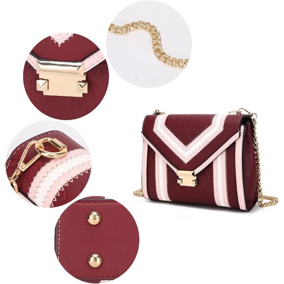 Crossbody Bag Vegan Leather Small Messenger Purse for Women Purse - Picture 6 of 7